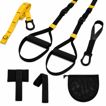 Portable Suspension Trainer Kit with Indoor & Outdoor Anchors