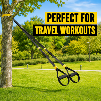 Portable Suspension Trainer Kit with Indoor & Outdoor Anchors