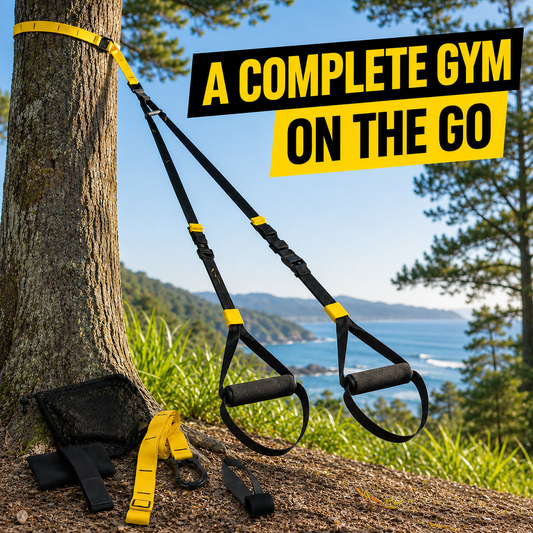 Portable Suspension Trainer Kit with Indoor & Outdoor Anchors